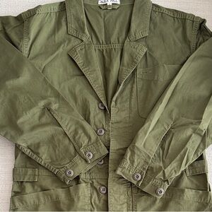 Alex Mill Olive Utility Romper